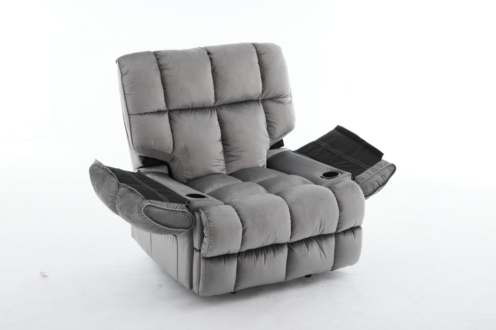 PUFFY SINGLE RECLINER WITH CUP HOLDER