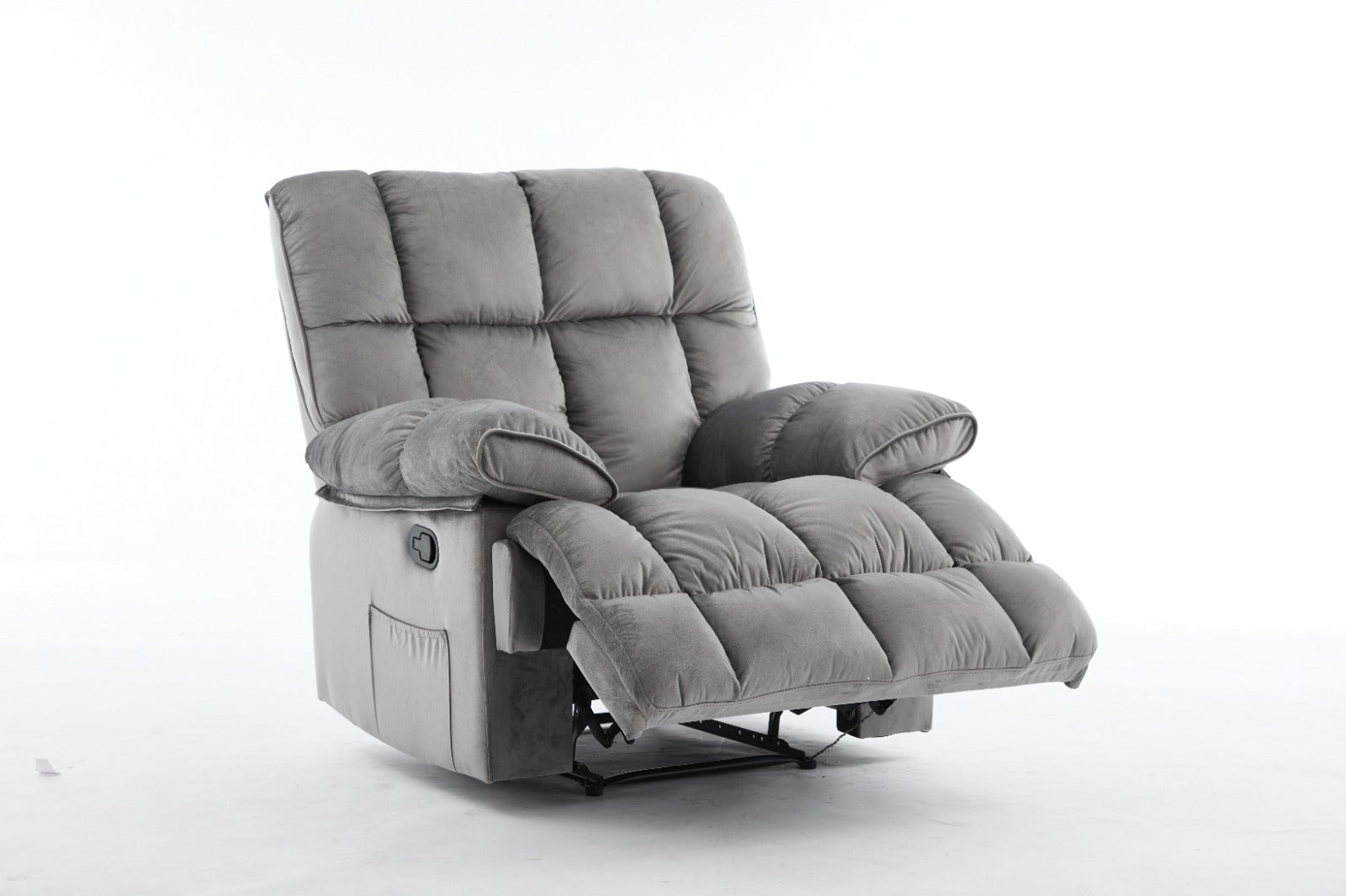 PUFFY SINGLE RECLINER WITH CUP HOLDER
