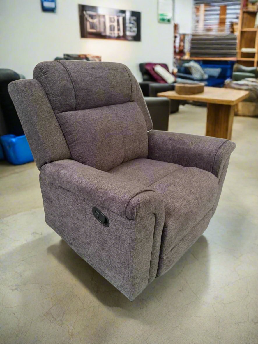 Light Grey Single Recliner #2526 R2 - Legend Appliances