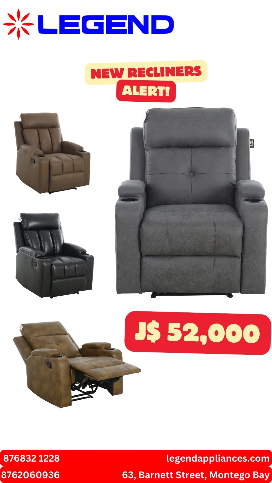 Lazyboy recliner sofa chair - Legend Appliances