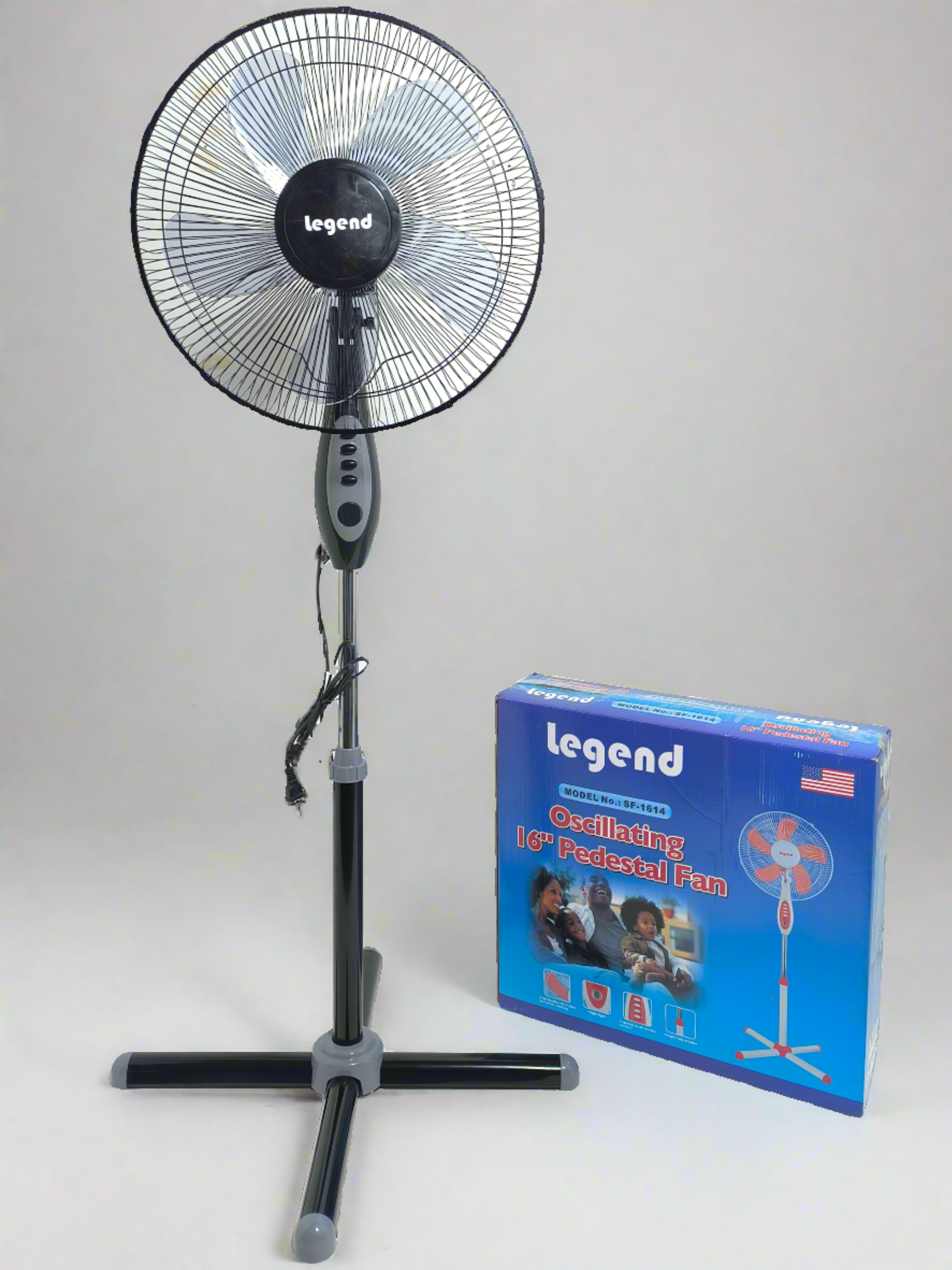 Legend 16" Cross base fan
