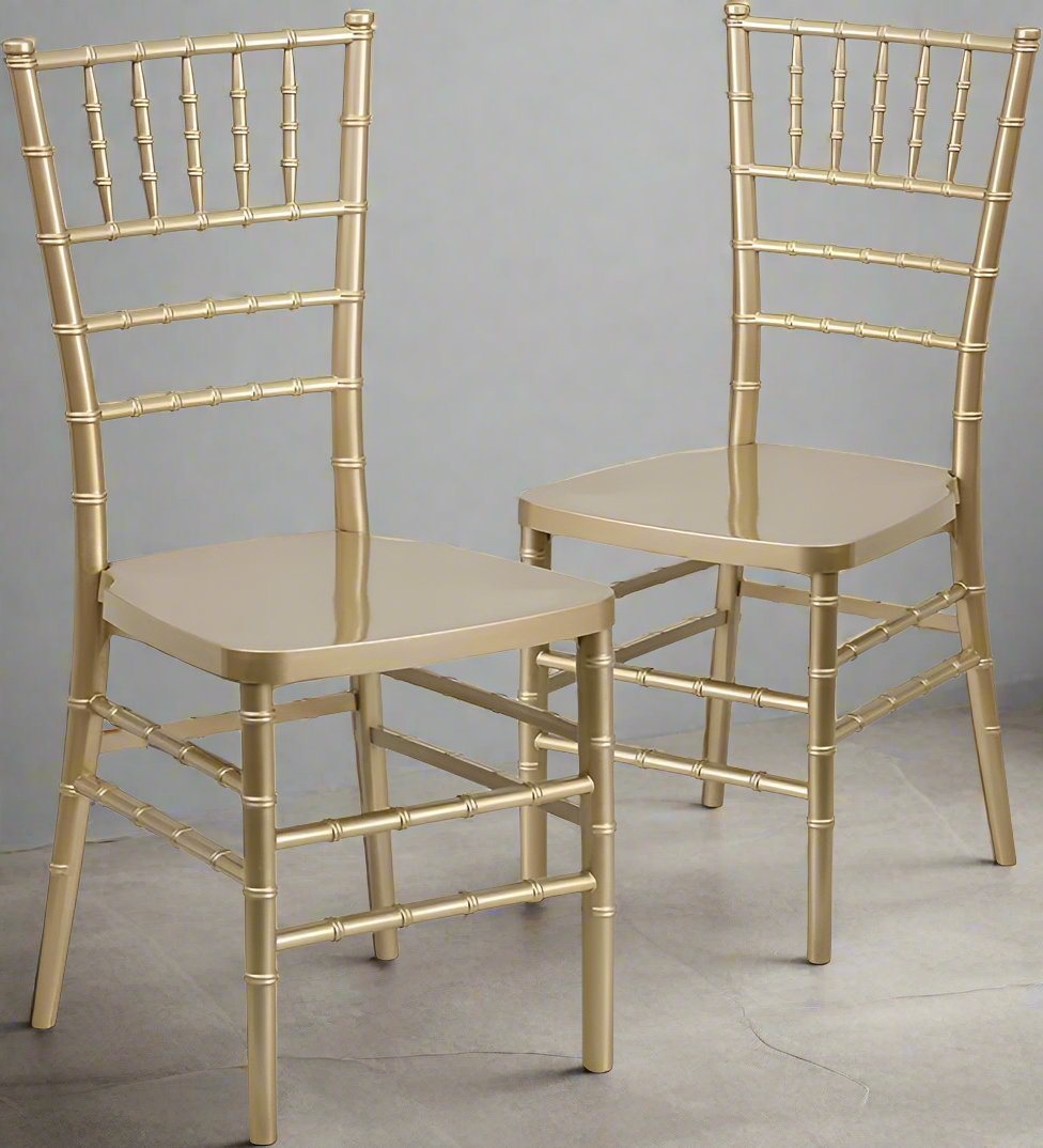 Wedding Tiffany Gold/White Chairs