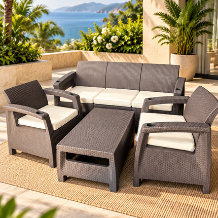 MAYFAIR PATIO SET 2-1-1 AND 3-1-1