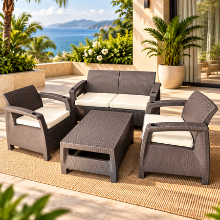MAYFAIR PATIO SET 2-1-1 AND 3-1-1