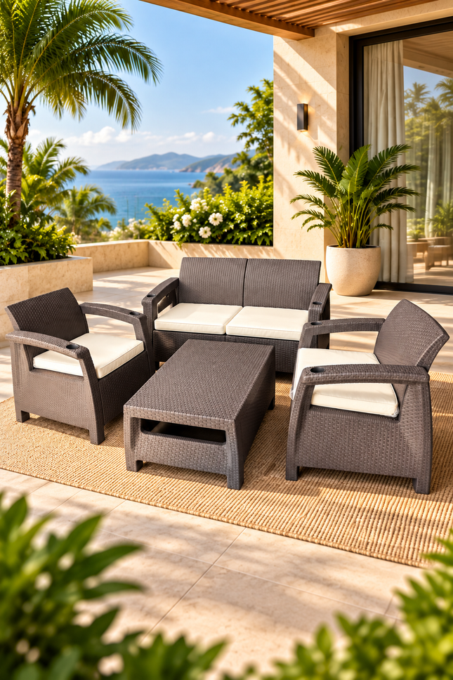MAYFAIR PATIO SET 2-1-1 AND 3-1-1