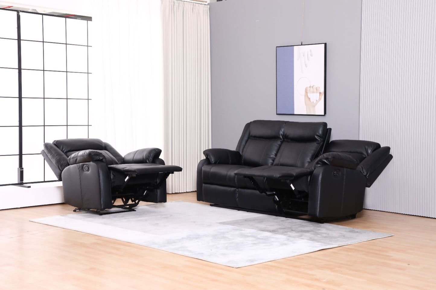 3-2-1 Recliner Sofa Set Leather