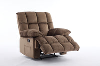 PUFFY SINGLE RECLINER WITH CUP HOLDER
