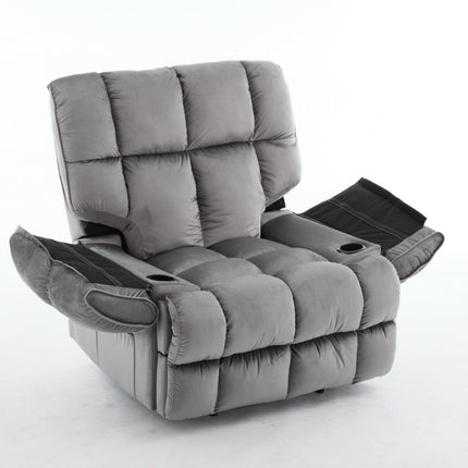 PUFFY SINGLE RECLINER WITH CUP HOLDER - Legend Appliances