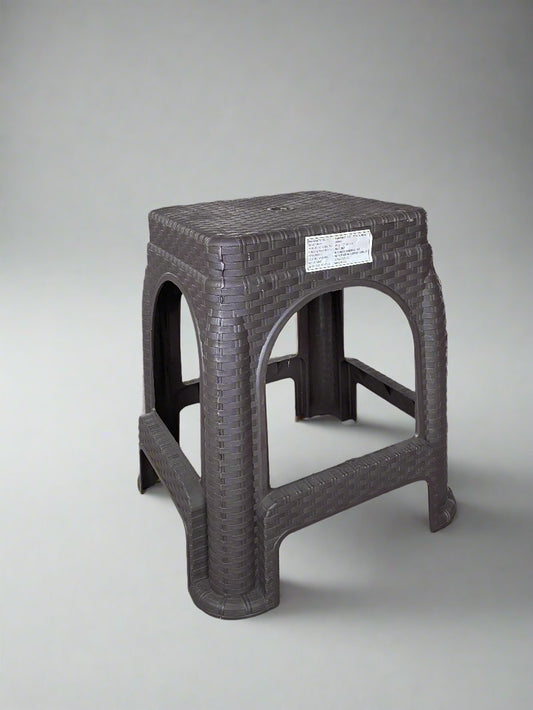 PLASTIC STOOL BAMBOO