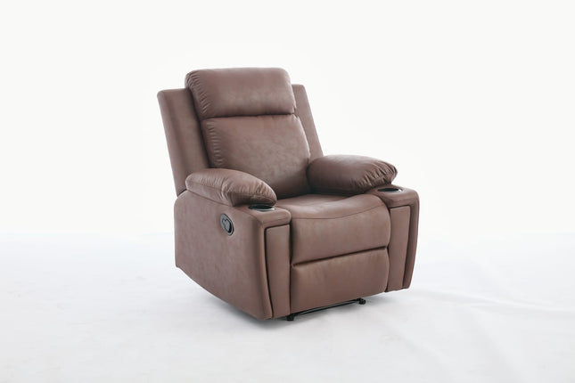 LAZY BOY SINGLE RECLINER WITH CUP HOLDER - Legend Appliances