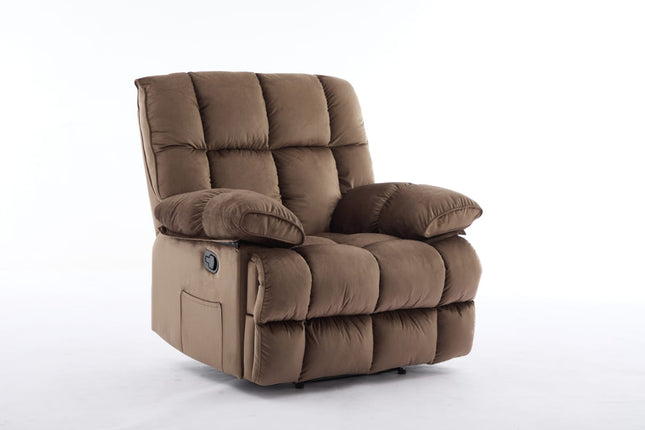 PUFFY SINGLE RECLINER WITH CUP HOLDER - Legend Appliances